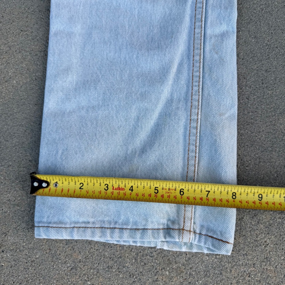 Vintage Levi's 501 Light Wash Button Fly Straight Leg Jeans Made in USA 34x32 - Picture 9 of 14